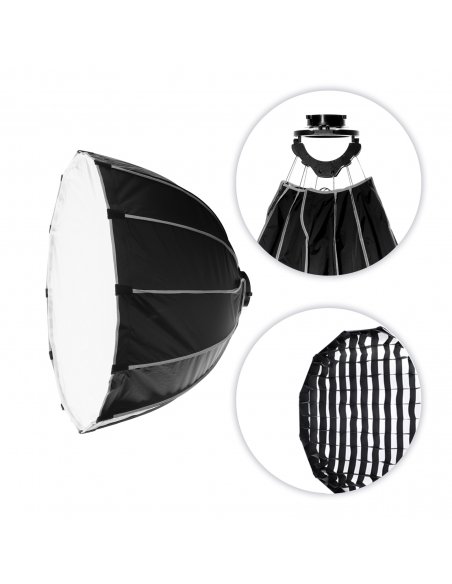 COLBOR Softbox paraboliczny z Gridem 45cm Quick-Setup Bowens Mount