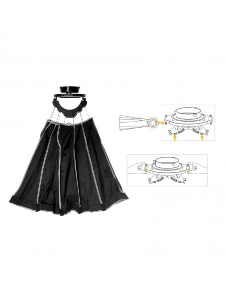 COLBOR Parabolic Softbox with Grid 45cm Quick-Setup Bowens Mount