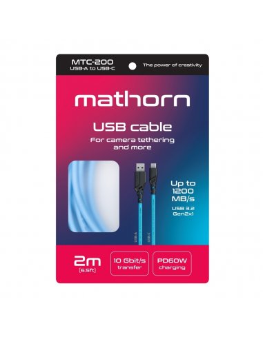 Mathorn tethering cable MTC-200 2m 10Gbps 60W...