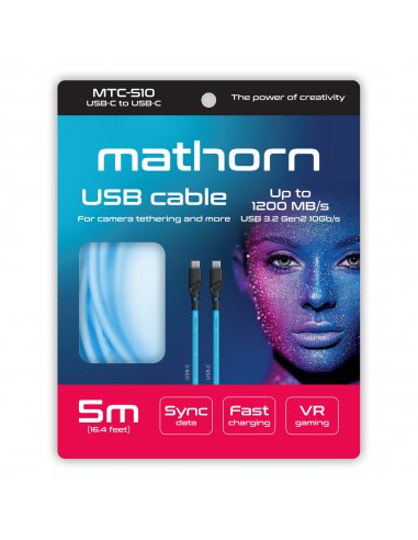 Mathorn tethering cable MTC-510 5m 10Gbps 60W...